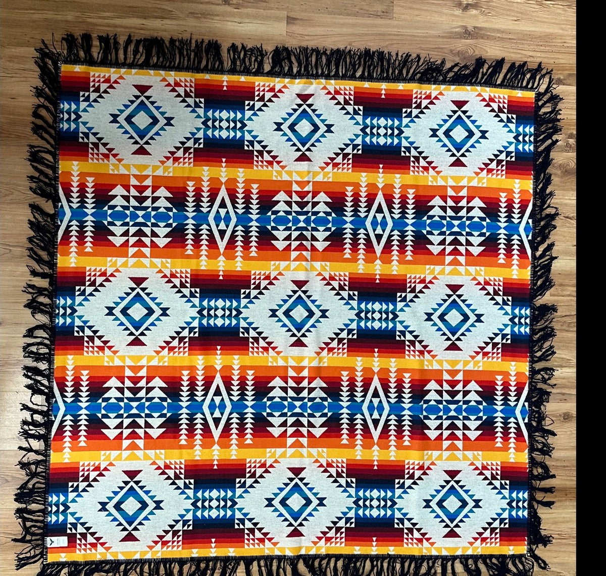 Pendleton Pilot Rock Blanket Ivory Shawl