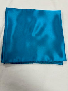 Sateen Scarf, Turquoise