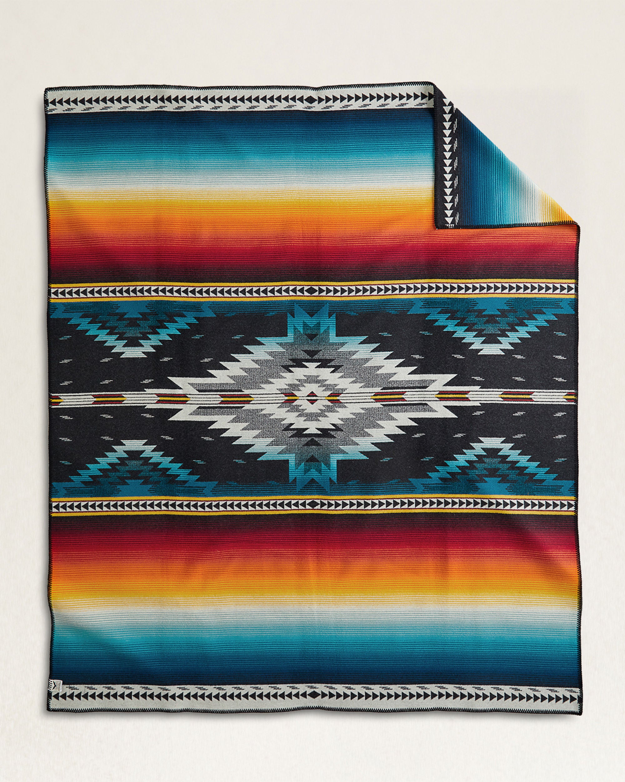 Pendleton Jacquard Blanket Unnapped Saltillo Sunset