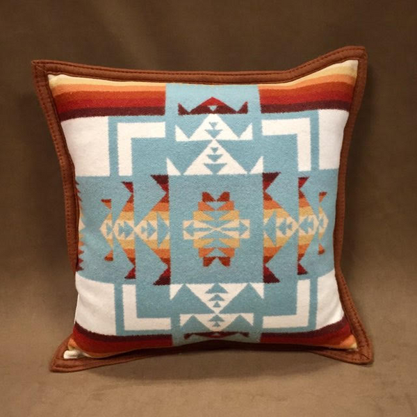 Pendleton® Pillow, Chief Joseph, Aqua