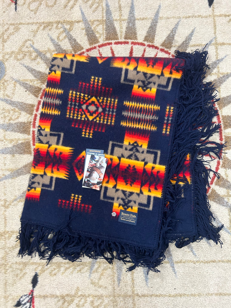 Pendleton® Chief Joseph Indigo Fringe Crib Shawl – Kraffs Clothing